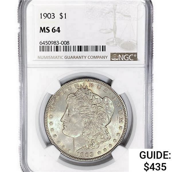 1903 Morgan Silver Dollar NGC MS64