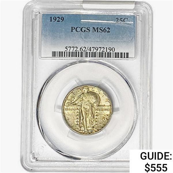 1929 Standing Liberty Quarter PCGS MS62