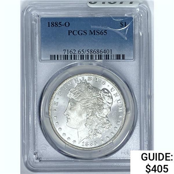 1885-O Morgan Dollar PCGS MS65 SILVER