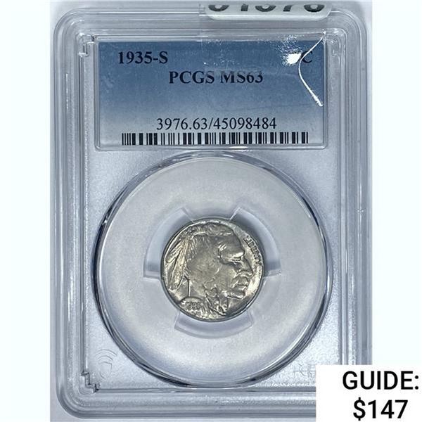 1935-S Buffalo Nickel PCGS MS63