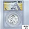 Image 1 : 1954-S 50C ANACS MS 65