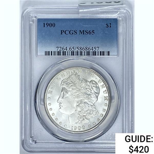 1900 Morgan Dollar PCGS MS65 SILVER