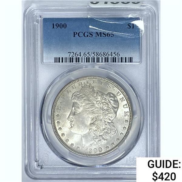 1900 Morgan Dollar PCGS MS65