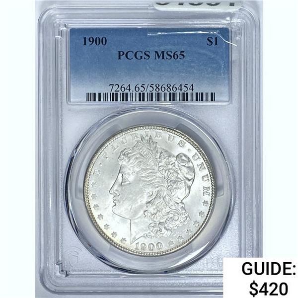 1900 Morgan Dollar PCGS MS65 SILVER