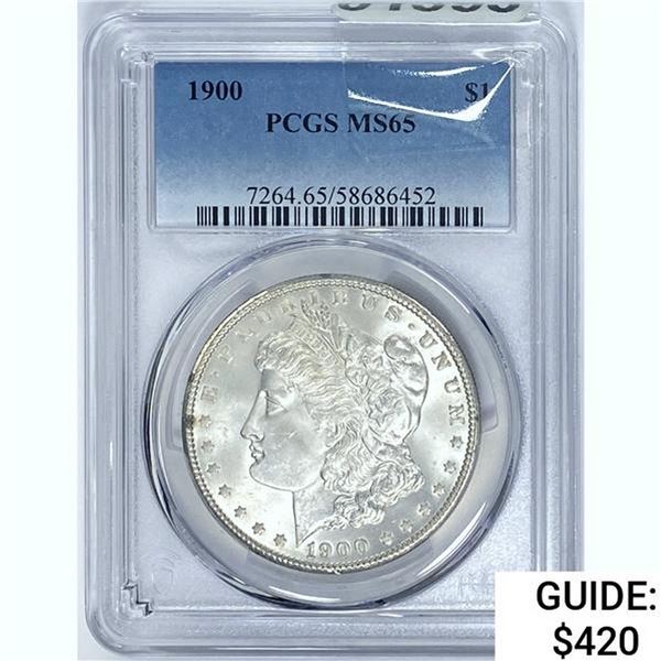 1900 $1 Morgan Dollar PCGS MS65 SILVER