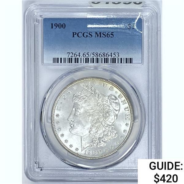 1900 Morgan Dollar PCGS MS65 SILVER