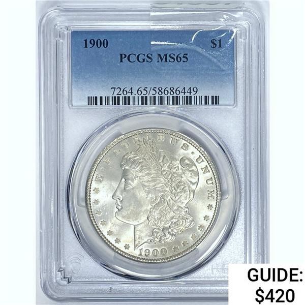 1900 Morgan Dollar PCGS MS65 SILVER