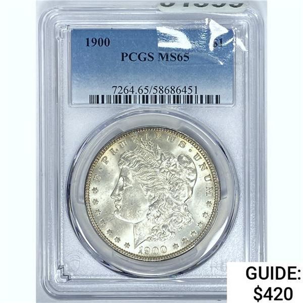 1900 Morgan Dollar PCGS MS65 SILVER
