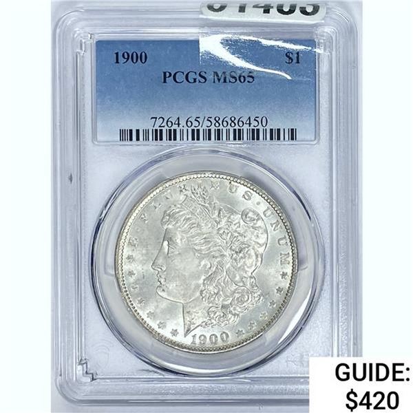 1900 Morgan Dollar PCGS MS65 SILVER