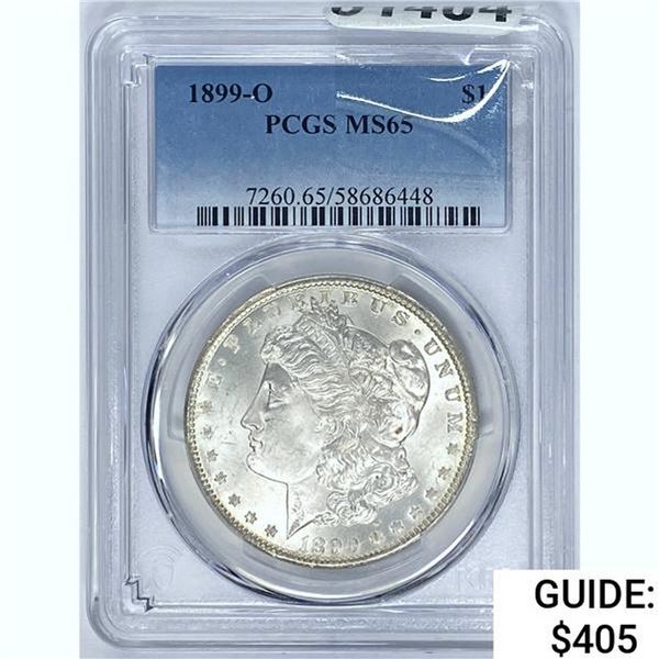 1899-O Morgan Dollar PCGS MS65 SILVER