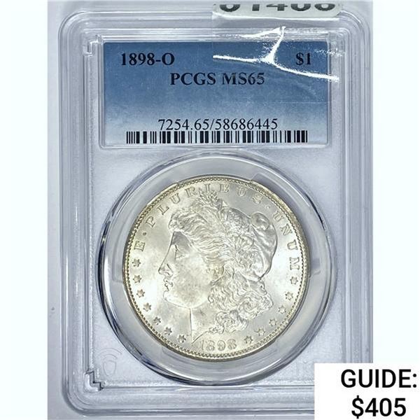 1898-O Morgan Dollar PCGS MS65 SILVER
