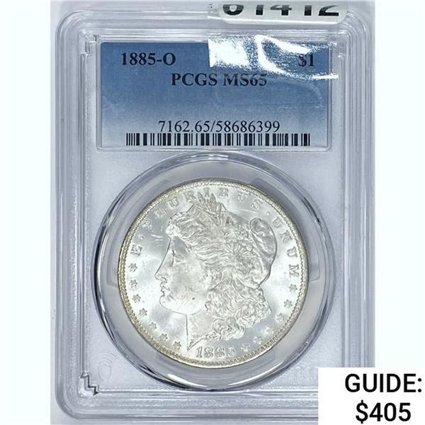 1885-O Morgan Dollar PCGS MS65 SILVER