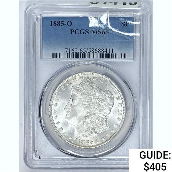 1885-O Morgan Dollar PCGS MS65 SILVER