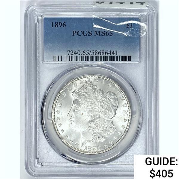 1896 Morgan Dollar PCGS MS65 SILVER
