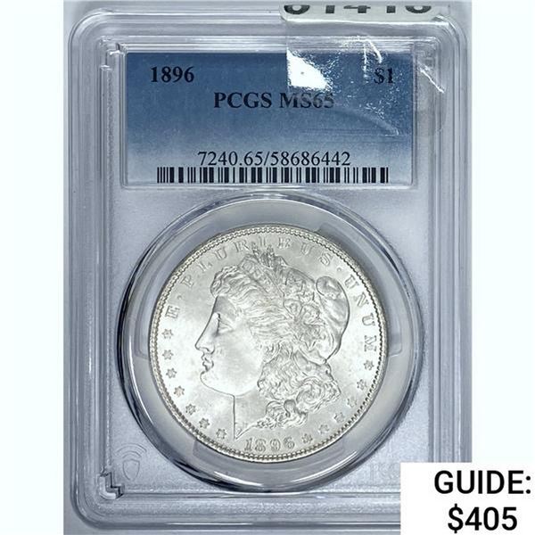 1896 Morgan Dollar PCGS MS65 SILVER