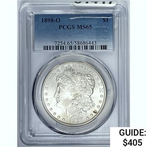 1898-O Morgan Dollar PCGS MS65 SILVER