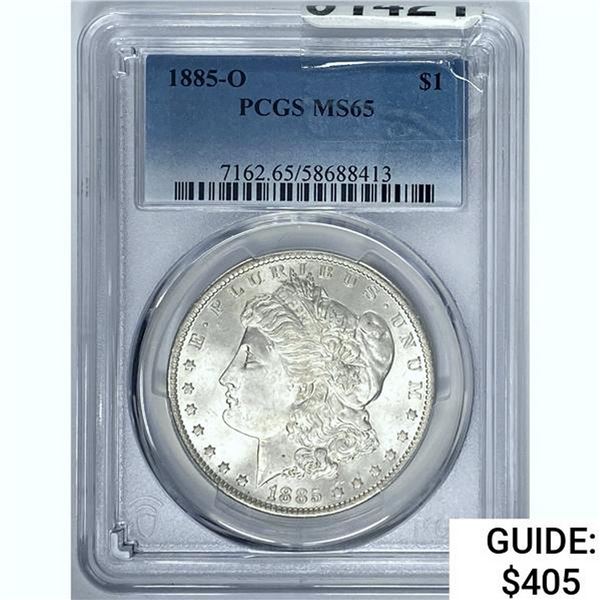 1885-O Morgan Dollar PCGS MS65 SILVER