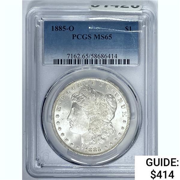 1885-O Morgan Dollar PCGS MS65 SILVER