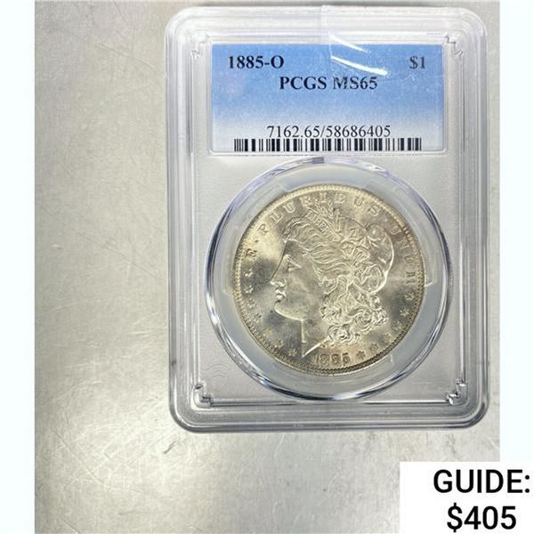 1885-O Morgan Dollar PCGS MS65 SILVER