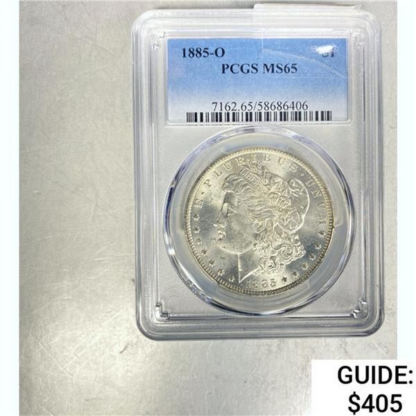 1885-O Morgan Dollar PCGS MS65 SILVER