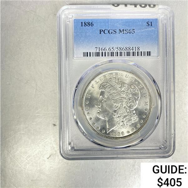 1886 Morgan Dollar PCGS MS65 SILVER