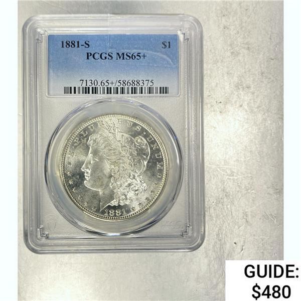 1881-S Morgan Dollar PCGS MS65+ SILVER