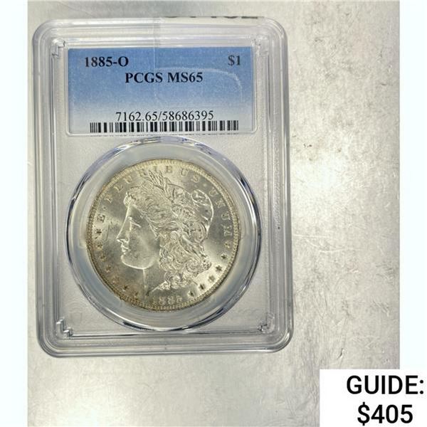 1885-O Morgan Dollar PCGS MS65 SILVER