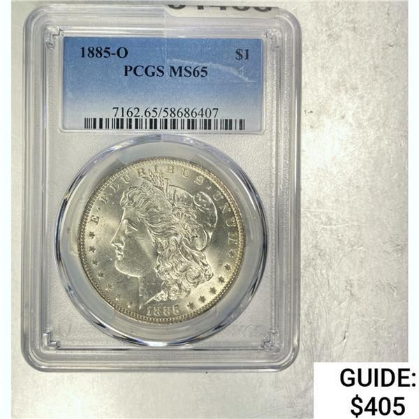 1885-O Morgan Dollar PCGS MS65 SILVER