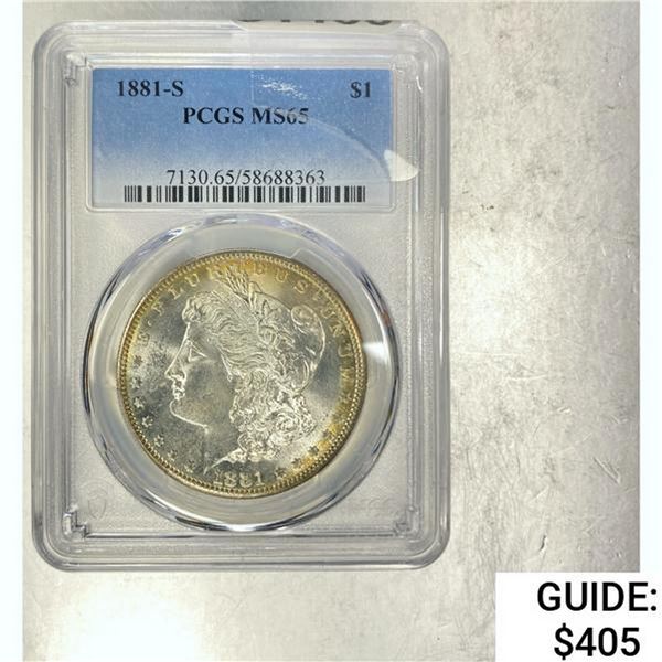 1881-S Morgan Dollar PCGS MS65 SILVER