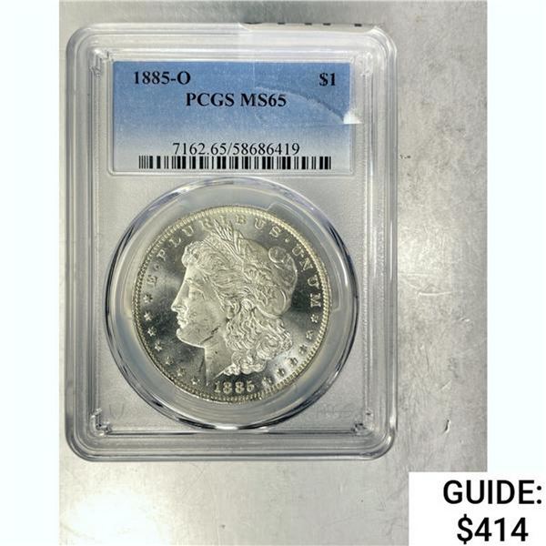 1885-O Morgan Dollar PCGS MS65 SILVER
