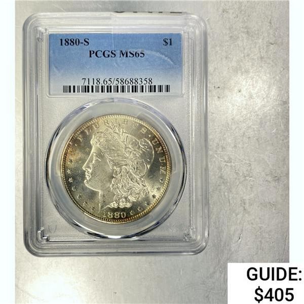 1880-S Morgan Dollar PCGS MS65 SILVER