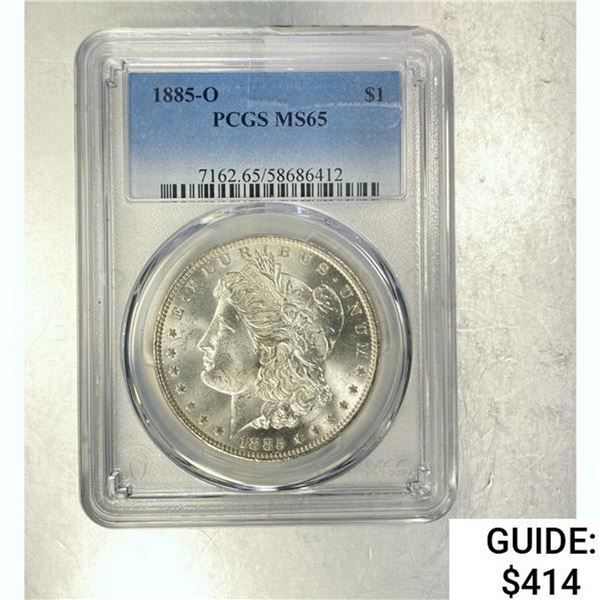 1885-O Morgan Dollar PCGS MS65 SILVER