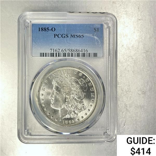 1885-O Morgan Dollar PCGS MS65 SILVER