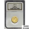 Image 1 : 1874 $3 Gold Piece NGC MS61