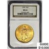 Image 1 : 1925 $20 Gold Double Eagle NGC MS63