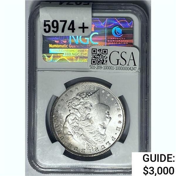 1893 Morgan Silver Dollar NGC MS64*