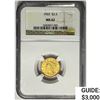 Image 1 : 1903 $2.50 Gold Quarter Eagle NGC MS62