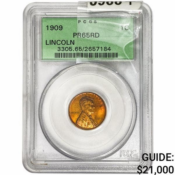 1909 Wheat Cent PCGS PR65 RD