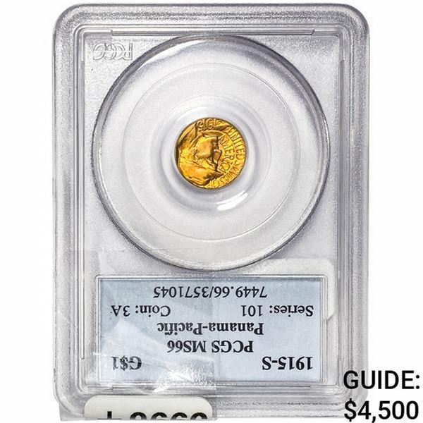 1915-S Pan-Pac Rare Gold Dollar PCGS MS66