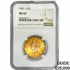 Image 1 : 1901 $10 Gold Eagle NGC MS67