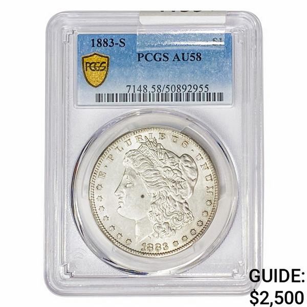 1883-S Morgan Silver Dollar PCGS AU58