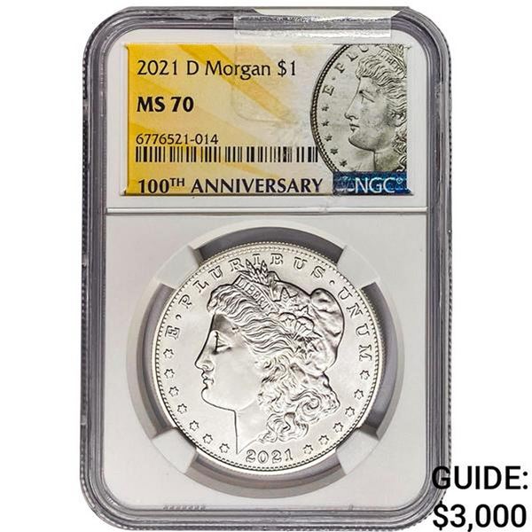 2021-D Morgan Silver Dollar NGC MS70