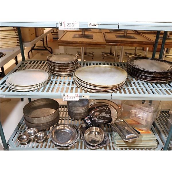 LOT DE 48 PLATEAUX À PIZZA ASST -9" & 10" & 14"
