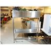 Image 1 : SUPPORT EN INOX 51"x 11"x 65" AVEC PLANTES ARTIFICIEL