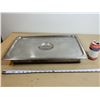 Image 1 : CONTENANT INOX AVEC COUVERCLE 13"x21"x2.5"