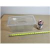 Image 1 : CONTENANT EN PLASTIQUE A/COUVERCLE 13"x7"x4"