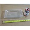 Image 1 : CONTENANT EN PLASTIQUE A/COUVERCLE 10.5"x6.5"x2.5"