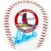 Image 1 : LOU BROCK SIGNED ST. LOUIS CARDINALS BASEBALL (BECKETT COA)