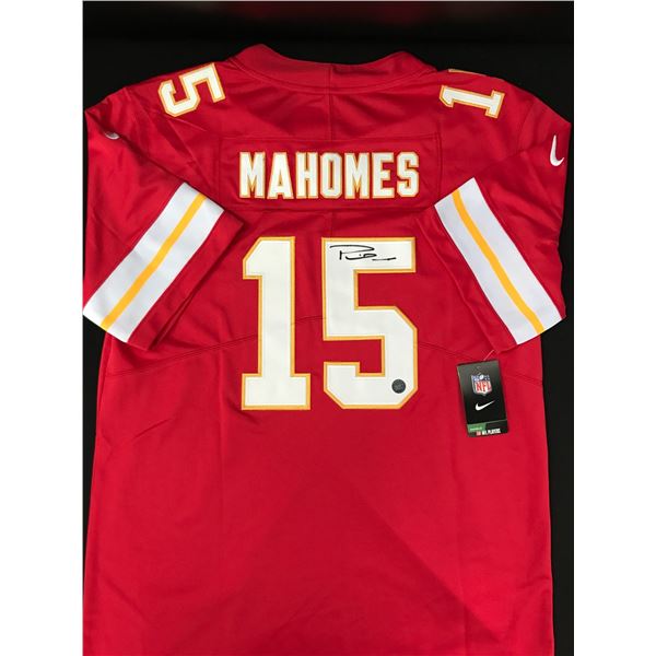 PATRICK MAHOMES SIGNED CHIEFS JERSEY KB AUTHENTICS COA