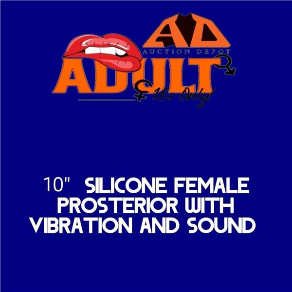 14″ Wide Silicone Female Posterior With Vibration & Sound